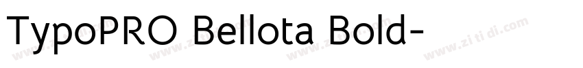 TypoPRO Bellota Bold字体转换